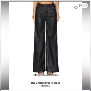 MOTHER Black Wide Leg The Undercover Pant